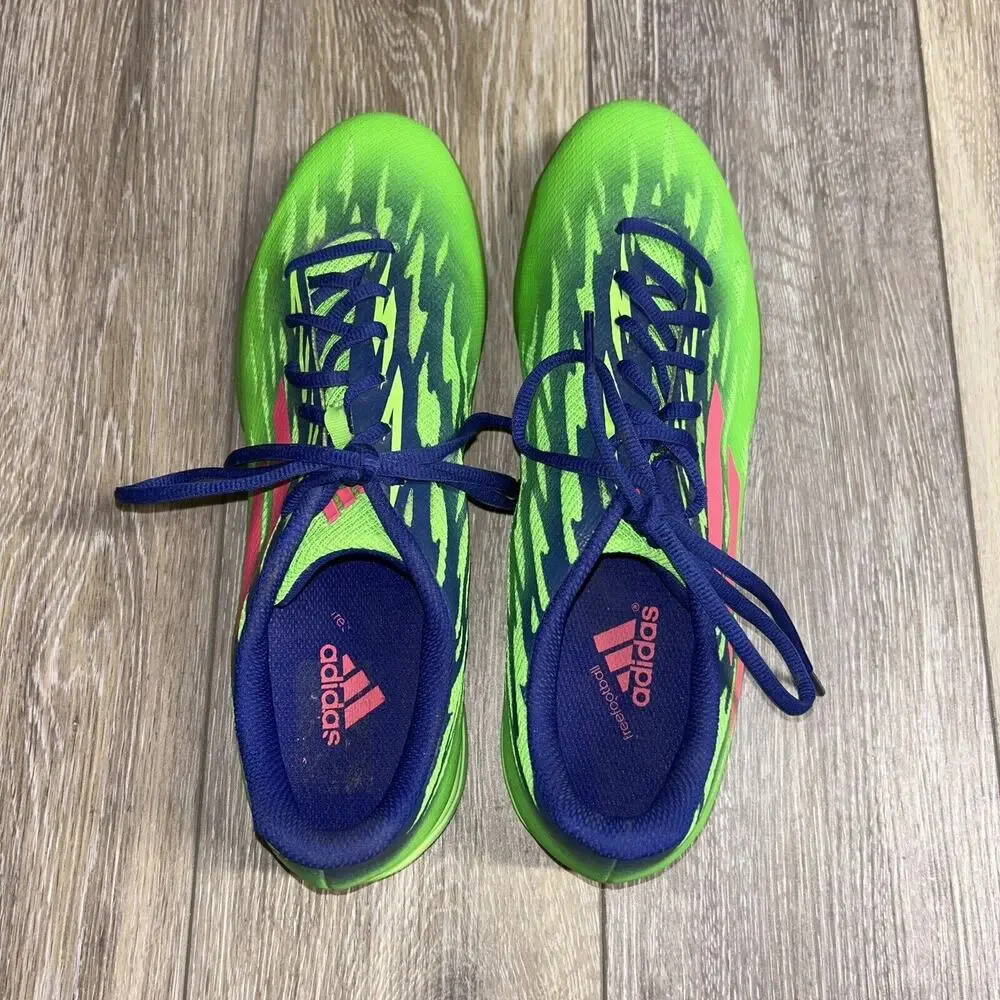 Adidas FF Speedtrick M19965 Men's US Size 11 Soccer Shoes Solar Green Solar Pink